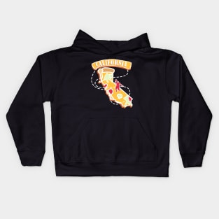 Pizza Lover In California Kids Hoodie